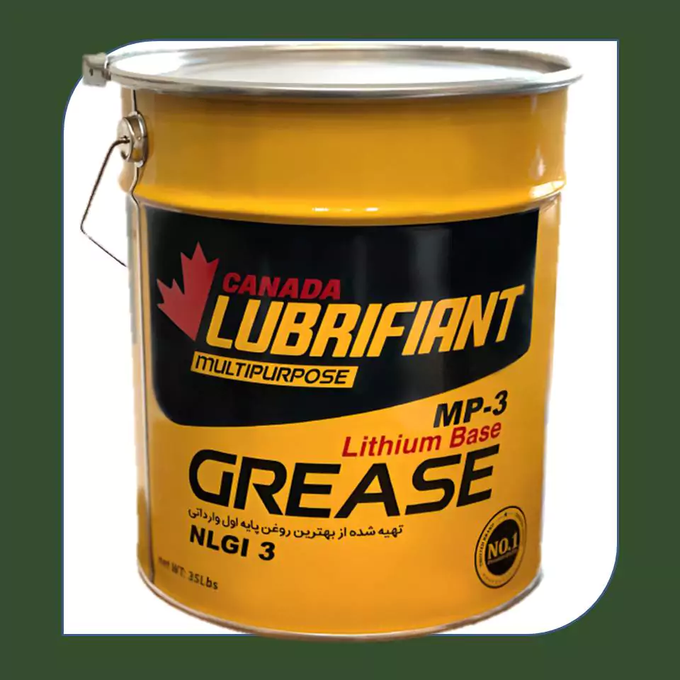 گریس لیتیم زرد کانادا لوبریفینت 35 پوندی سطل