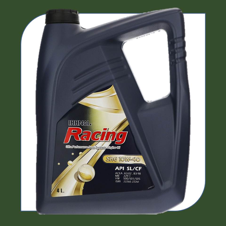 روغن موتور خودرو ایرانول ریسینگ SL 10w40 Racing چهار لیتری