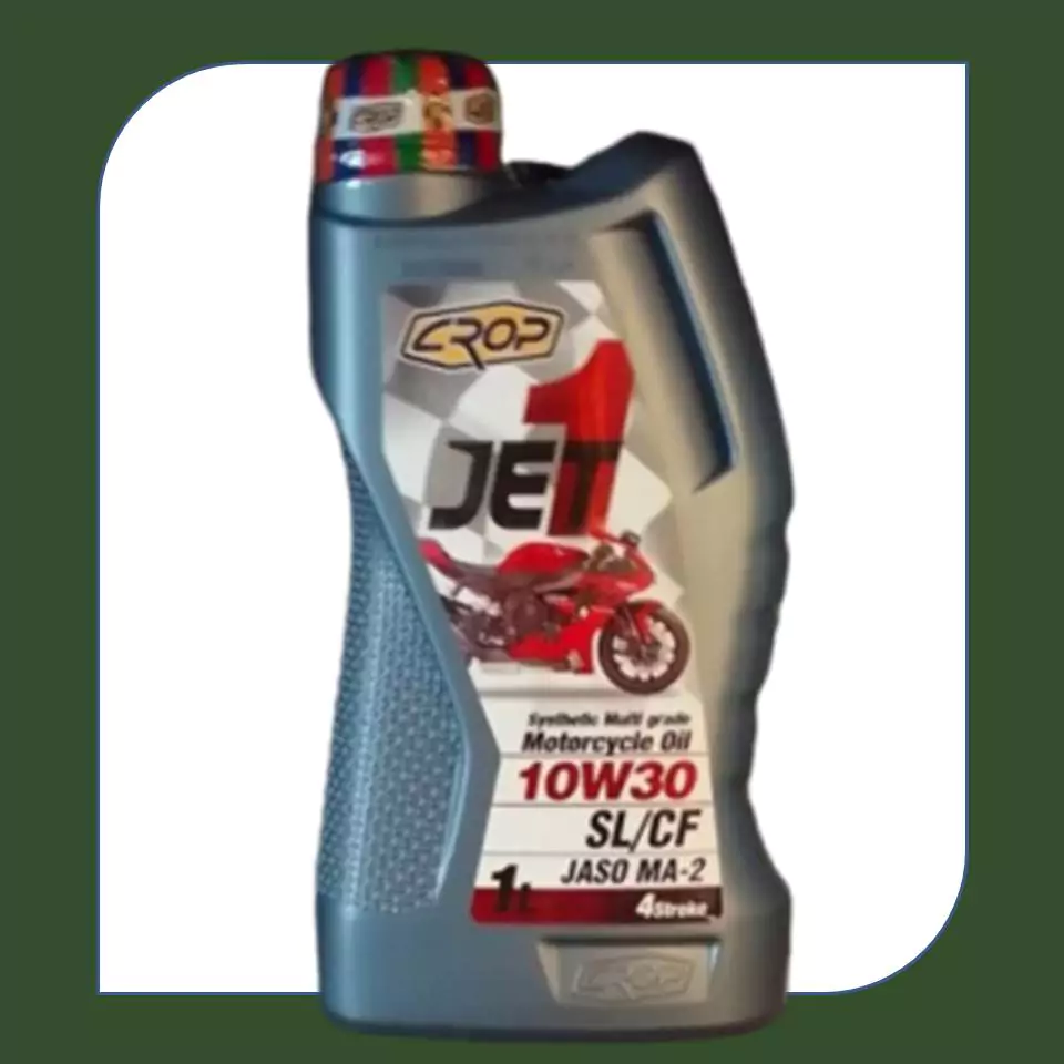 روغن موتور سیکلت 4 زمانه کراپ 10w30 jet 1 یک 1 لیتری 