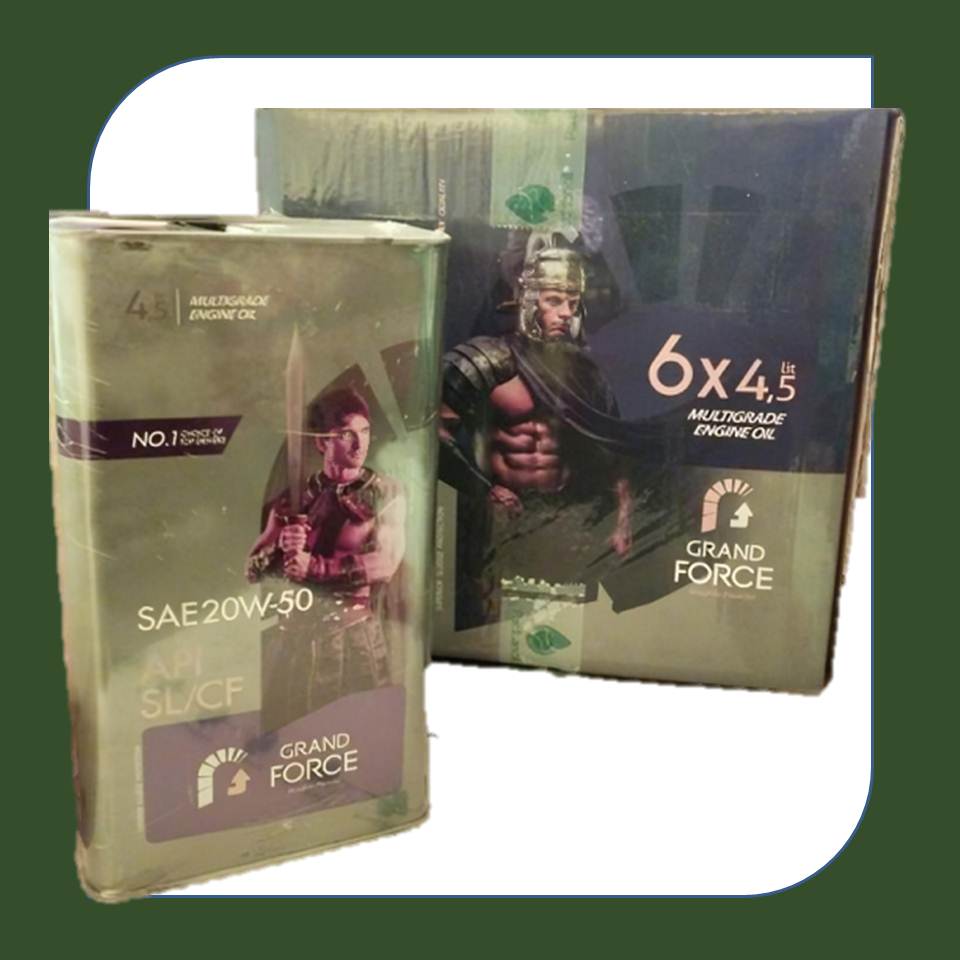 روغن موتور جی فورس 4.5 لیتری 20W50 قوطی فلزی SL