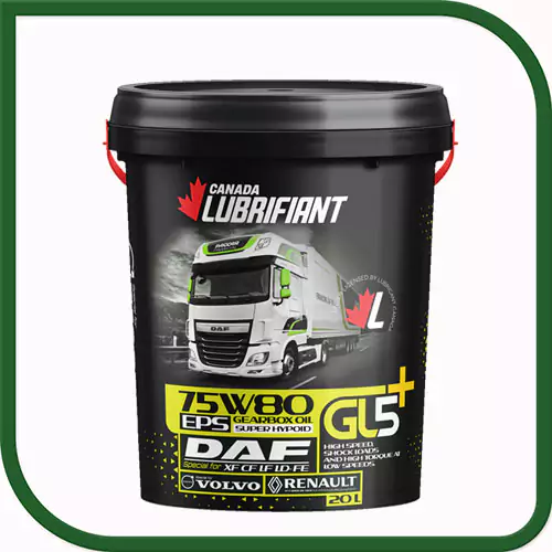  روغن گیربکس 75W80 PLUS لوبریفینت کانادا  GL5+ واسکازین 20 لیتری