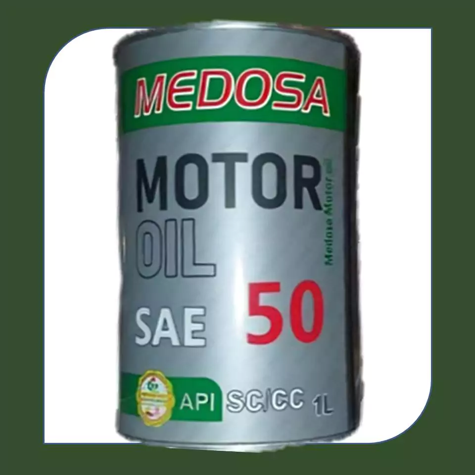 روغن موتور 50W CC/SC مدوسا یک لیتری فلزی