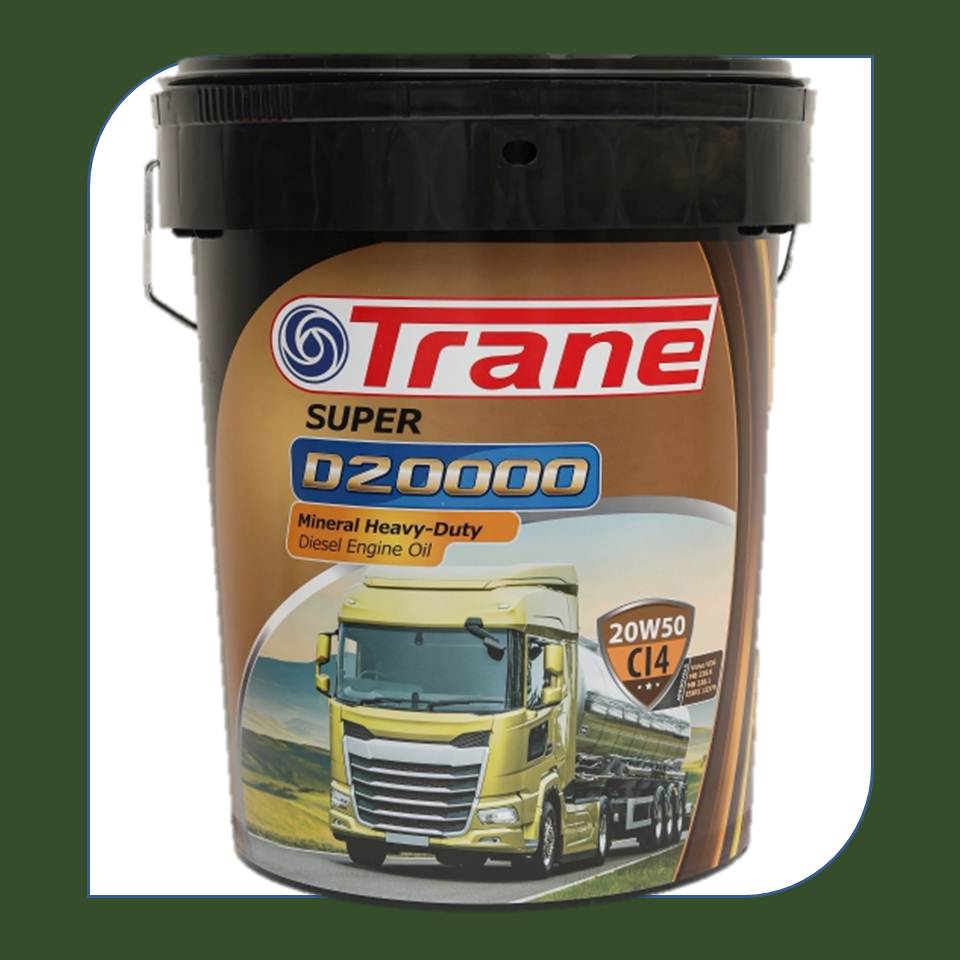 روغن موتور دیزلی 20W50 CI4 D20000 ترن سطل 20 لیتری