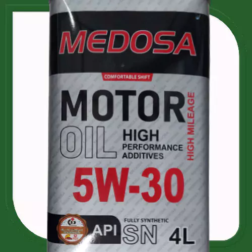 روغن موتور فول سینتتیک 5W30 SN مدوسا چهار لیتری