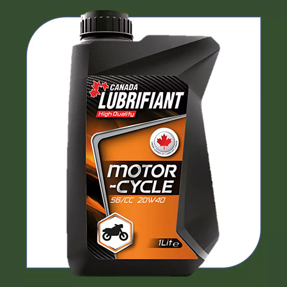 روغن موتور لوبریفینت کانادا SG 20W40 حجم 1 لیتری مخصوص موتورسیکلت پلاستیکی