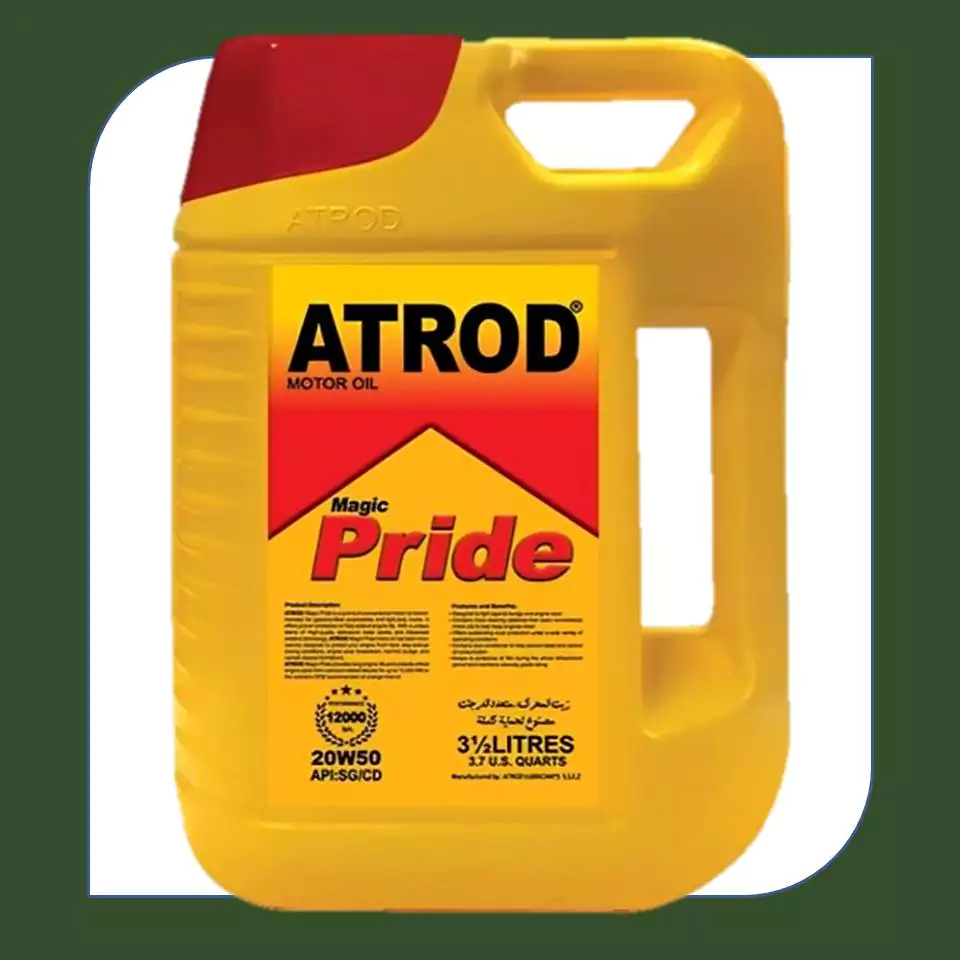 روغن موتور آترود مدل 20w50 Pride حجم 3.5 لیتری